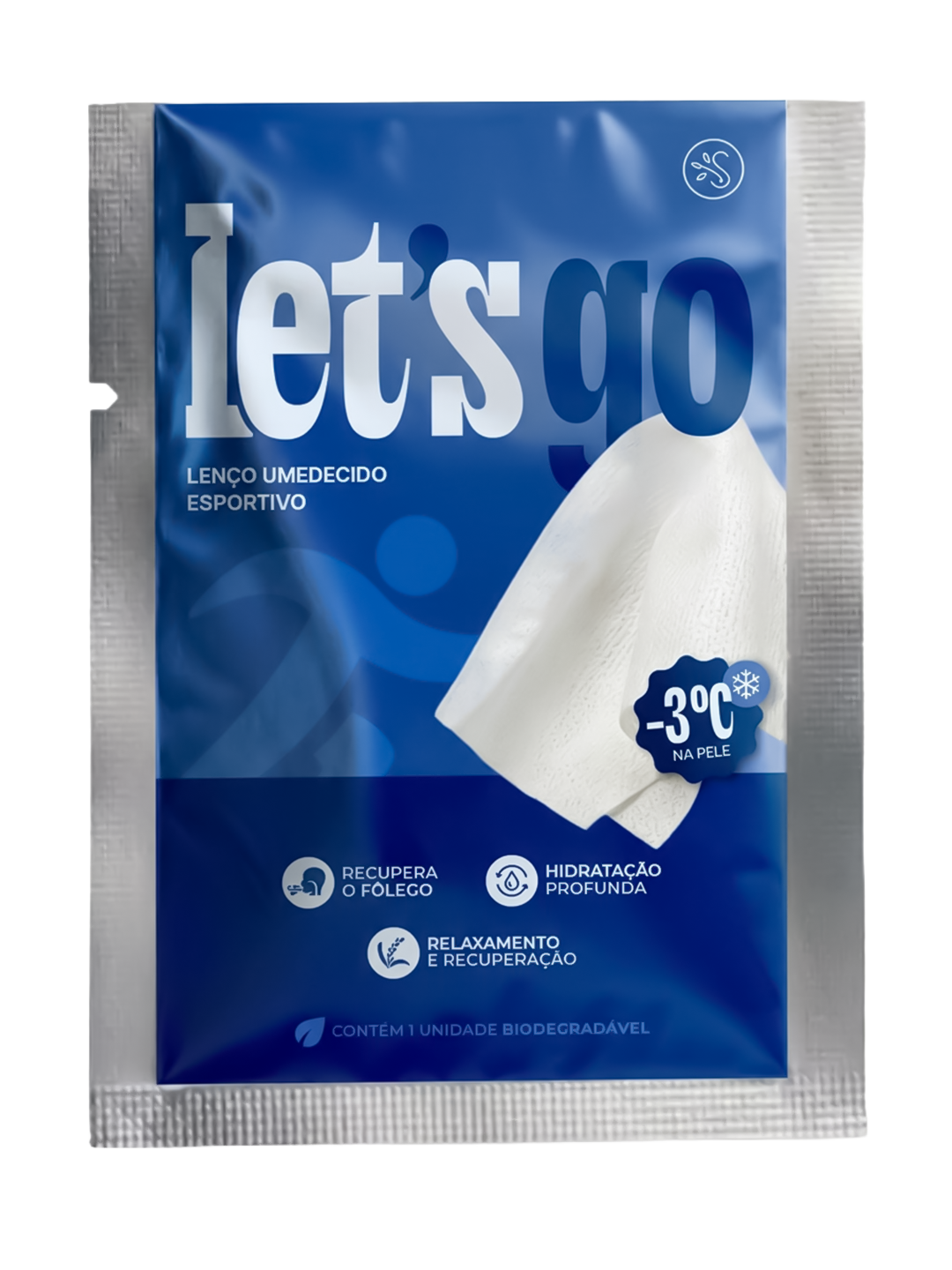 Embalagem do lenço esportivo Let's Go